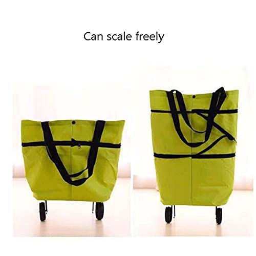 LICHUAN Einkaufstrolley Einkaufstasche mit Rädern, faltbar, wiederverwendbar, Einkaufstasche, Einkaufstasche… – Bild 4