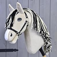LarDen Hobby Horse Aurora – HANDMADE Realistic Hobby Horse with Black Halter Horse on a Stick for Girls & Boys, Hobby Horsing