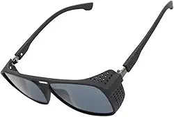 Óculos de Sol Quadrado Steampunk Retrô Vintage Premium Proteção UV400 em Acetato Italiano Estilo Clássico Moderno Unissex Masculino Feminino - Modelo Leblon - Cacife Brand