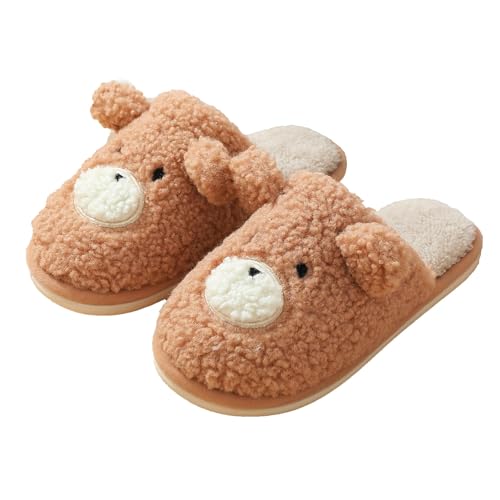 Jbciuds Women’s Slippers Outdoor Indoor Memory Foam House Slippers Warm Plush Bedroom Anti-Slip...