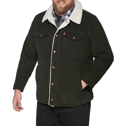 Image of Levi's Men's Corduroy Sherpa Lined Trucker Jacket (Regular & Big & Tall Sizes)