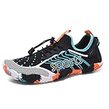 Photo Gallery wtharosa scarpe acquatiche uomo donna asciugatura rapida, calze aquatiche per spiaggia nuoto surf yoga sport esterni, 5 dita antiscivolo leggere in mesh con suola gomma,black orange,45 eu Photo Gallery wtharosa scarpe acquatiche uomo donna asciugatura rapida, calze aquatiche per spiaggia nuoto surf yoga sport esterni, 5 dita antiscivolo leggere in mesh con suola gomma,black orange,45 eu
