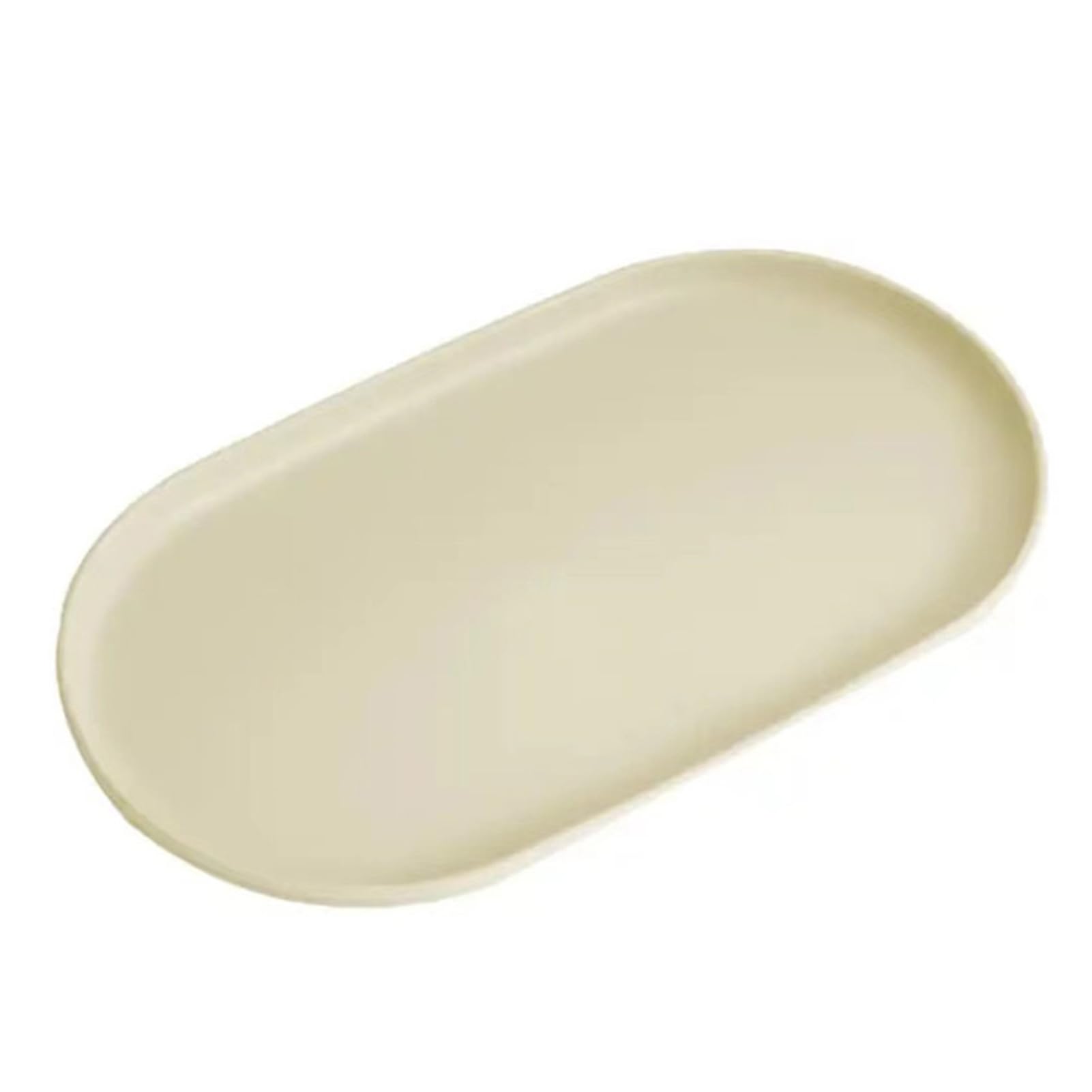 matumou Stackable Fruit Plate Oval Shaped Reusable Dessert Tray Thickened Food Serving Platter for Camping Coffee Table Snacks Food Prep