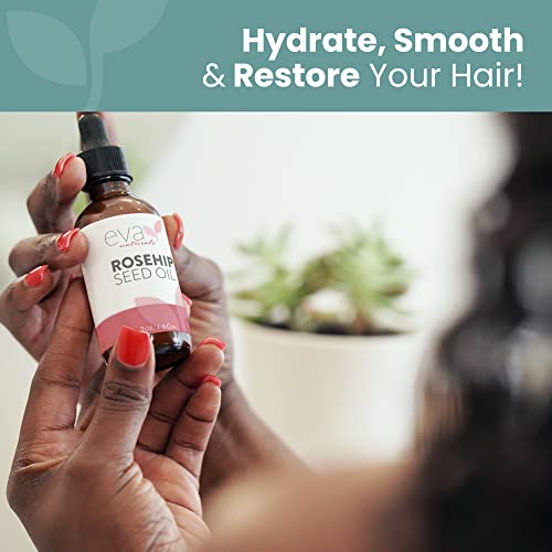 Pure Rosehip Seed Oil (2 Fl Oz)- Rosehip Oil For Face Aids Stretch Mark And Scar Removal - Facial Oil Reduces Inflammation, Collagen For Radiant Skin - Face Oil - Best Rose Hip Oil For Face #TOP4