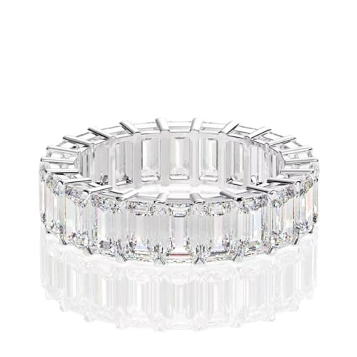 Bague de mariage diamant de carbone pour femme bijoux argent 925