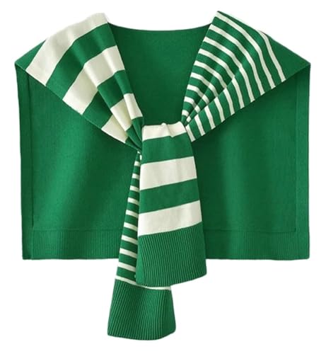 Sweater Shawl Wraps Women Pashmina Shawls and Wraps Stripe Knitted Shawl Scarf Cardigan Cape Cashmere Shoulder Top