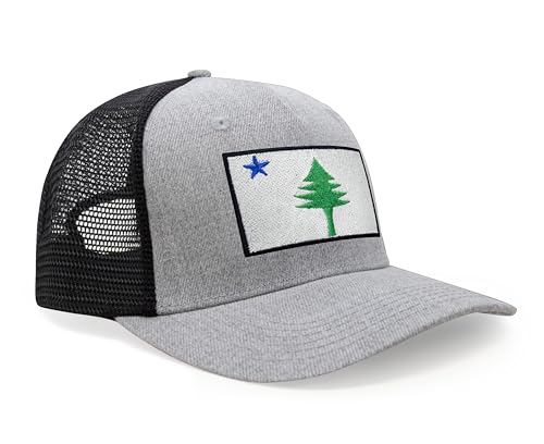 Image of International Tie State Hat for Men and Women, Adjustable Snapback Trucker Baseball Cap with Embroidered Patch