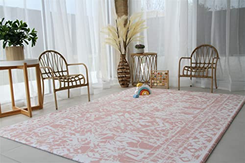 Cushmat Soft Stylish Reversible Foam Floor Mat – Baby Play Mat |Play Mat For Toddlers | Kids Play Mat | Exercise Yoga Mat | Non-Toxic, Waterproof, Durable, Easy-To-Clean | Large Teal – Pink #TOP1