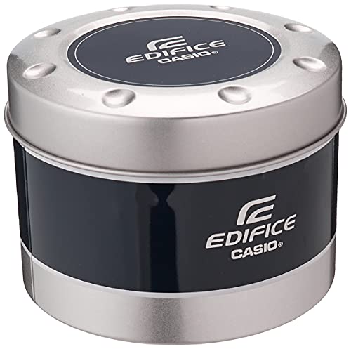 Image of Casio Men's Edifice Stainless Steel Quartz Watch with Leather Strap, Black, 22 (Model: EQS-900CL-1AVCR)