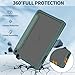 7.1inch Tablet Case Adult Child Friendly DJ&RPPQ with Auto Wake/Sleep and Two Angle Stand, Incompatible with TCL Nokia -Dark Green