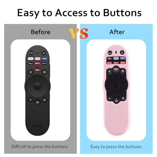 Coque de télécommande Vizio XRT270 rose pâle en silicone LEFXMOPHY