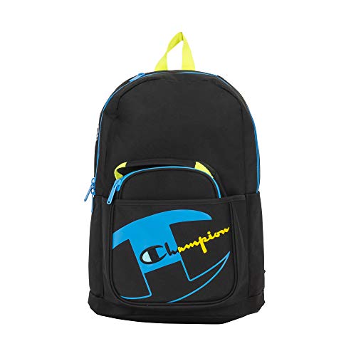Champion Supersize Backpack   Lunch Kit Mochila Juvenil Almuerzo  negro azul  Youth Unisex