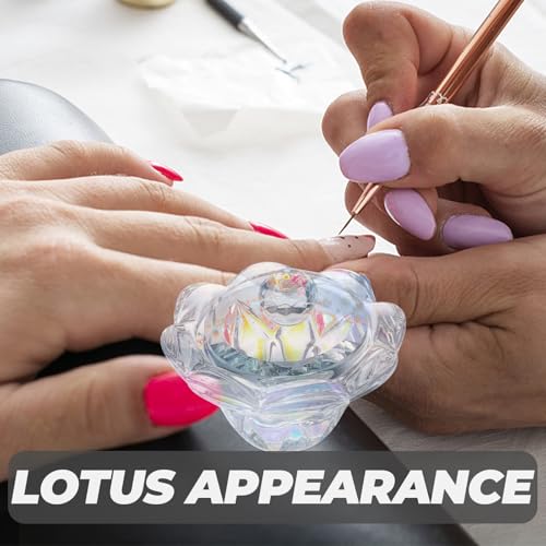 Recipiente de cristal para mezcla de líquidos de uñas miniatura 6