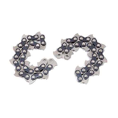 ArtisanShow 2PCS 65Mn Lawn Mower Chain Grass Trimmer Head Chain Brush Cutter Accessory Outdoor Garden Lawn Machine Mower Grass Head Chain Trimmer Head Lawn Mower Replacement Parts