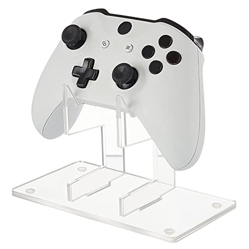 Image of AHANDMAKER Universal Controller Holder, Transparent Acrylic Game Controller Display Stand, Detachable Gamepad Desktop Stand for Display and Organization, Monolayer