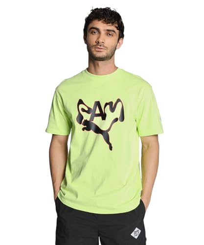 Image of Puma Unisex-Adult Graphic Print Oversized Fit T-Shirt
