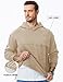 JMIERR Mens Cotton Fashion Hoodies & Sweatshirts Long Sleeve Hooded Solid Pullovers with Pockets 2025 Winter Sweatshirts for Men Loose Fit Fall Shirt Tops Sweater, L, Apricot