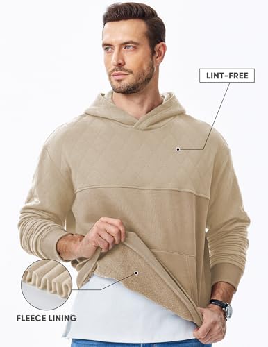 JMIERR Mens Casual Hooded Collar Fleece Hoodies Pullover Sweatshirts Warm Long Sleeve Shirts3