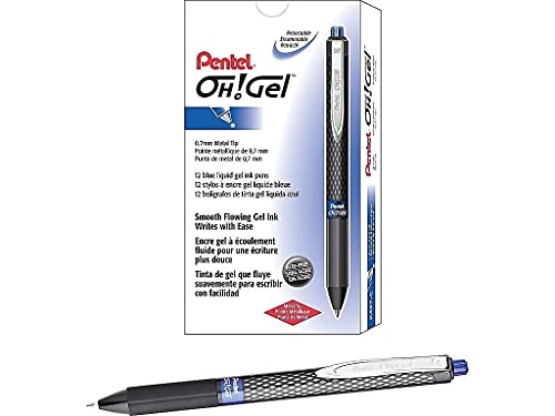 Bolígrafo Pentel Gel, Recargable, Punta Media, Tinta Azul miniatura 2