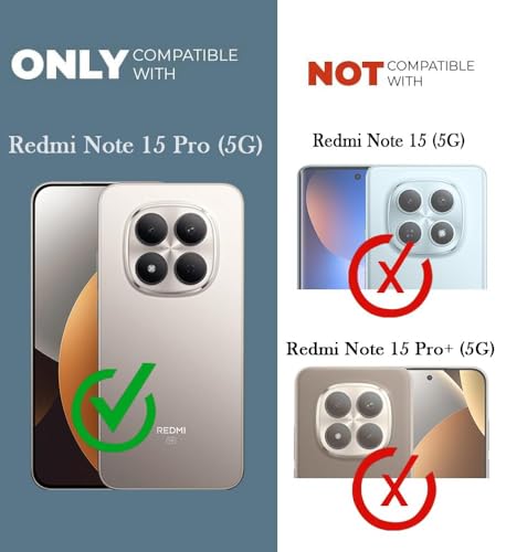 Image of Jkobi Silicone Back Cover Case for Xiaomi Redmi Note 15 Pro 5G (Clear Shockproof Case with Camera Protection | Soft and Flexible | Transparent)