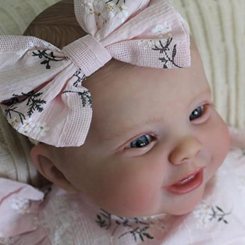 YIHANGG 3D-Lackhaut Reborn Babypuppe Mit Gefäßvene 60CM Weiches Silikon 24 Zoll Neugeborene Puppe Prinzessin Kleinkind… – Bild 5