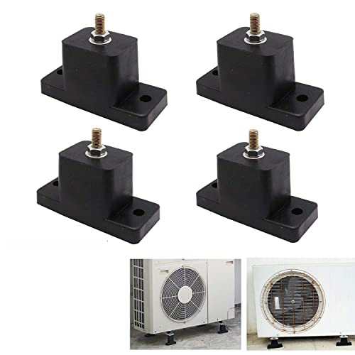 Image of Heavy Duty Anti-Vibration Rubber Pads, 4 Pack, for Outdoor Ductless Mini Split Air Conditioner Condensers