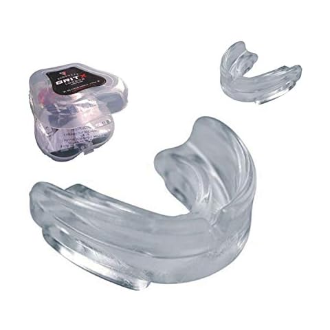 BRITX Professional Boxing Gum Shield & Mouth Guard MMA Rugby Mouthpiece Teeth (Clear, S/J) Cover
