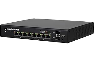 Ubiquiti EdgeSwitch 8: A Robust 8-Port Managed PoE+ Gigabit Switch for Enhanced Connectivity