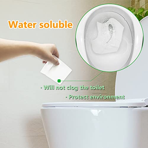 100 Pcs Toilet Seat Covers Disposable,Flushable Portable Travel Toilet Seat Paper Cover For Adults,Kids Potty Training,Travel,10 Individually Packing #TOP4