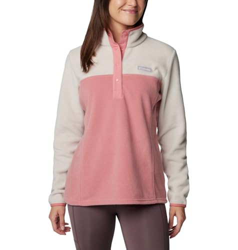 Image of Columbia Womens Benton Springs Half Snap II Pull Over Fleece Jacket, Dark Stone /Canoe /Vintage Blue, 3X