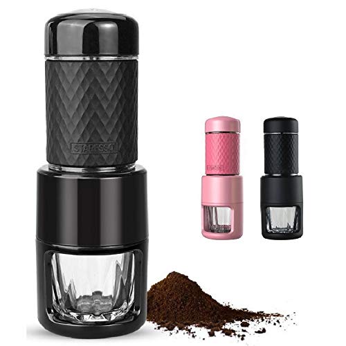 Staresso - Cafetera portátil para café expreso, capuchino, color negro