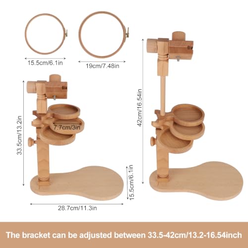Image of Gosknor Embroidery Hoop Stand, 360 Rotatable Embroidery Holder