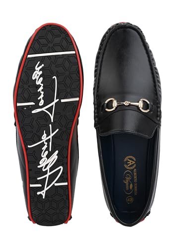 Image of ALBERTO TORRESI Synthetic Loafers - Trendy Anti-Slip Design - Vibrant Fashion Footwear for Men - Stylish Comfort with Traction, Non-Slip Sole for Safety
