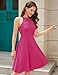 Bbonlinedress Hot Pink Cocktail Short Prom Summer A-line Prom Homecoming Dress for Teens Juniors Rose XS