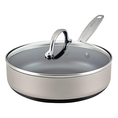 Anolon Achieve Sauté Pan with Lid, 3 Quart Cover