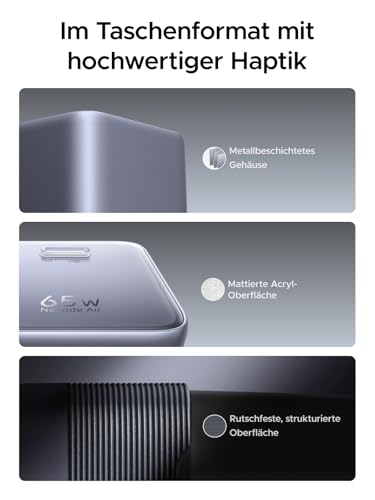 UGREEN Nexode Air USB C Ladegerät 65W Mini mit AVS für iPhone 18 Pro – Ansicht 6