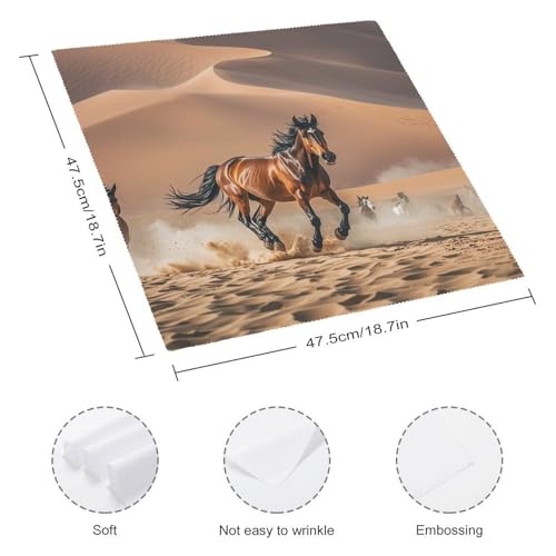 Servilletas de tela cuadradas blancas 18.7x18.7 in pack 4 miniatura 2