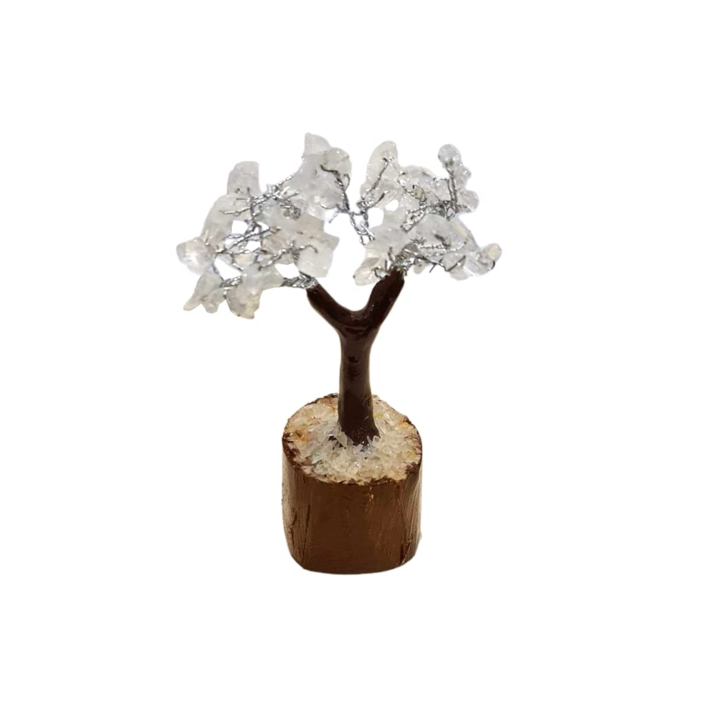 VIE Naturals Mini Chakra Tree, Clear Quartz, 10cm, One