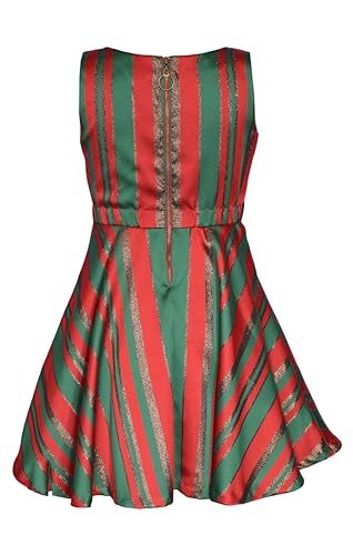 Bonnie Jean Christmas Dress - Striped Holiday Dress for Girls Size 7-162