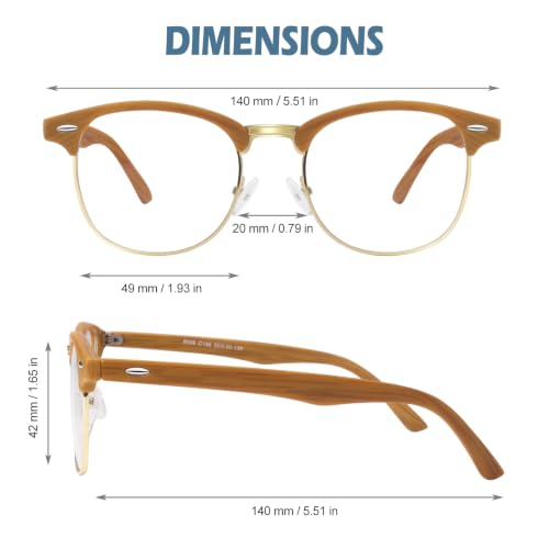 Image of CGID Retro Fake Non-Prescription Glasses Clear Lens UV400 Men Women CN56