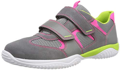 Superfit Jungen Storm Sneaker, Grau (Hellgrau/Rosa 26), 39 EU