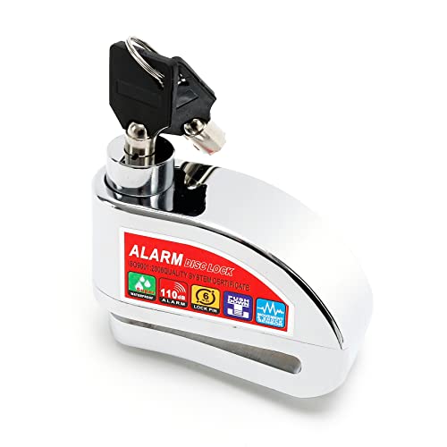 TCT-MOTORPARTS Security Scooter Motorcycle Cycle Bike Brake Disc Safety Lock Alarm Anti-theft
