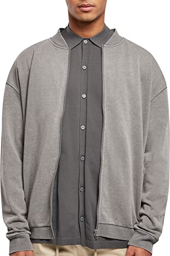 Urban Classics Washed Sweat Bomber Veste, Marron, XXL Homme