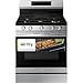 Samsung 6.0 Cu. Ft. Smart Freestanding Gas Range with No Pre-heat Air Fry & Convection, Stainless Steel, NX60A6511SS/AA