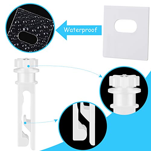 image for Patelai 25 Pieces Vertical Blind Stem Replacement Window Blind and 25 