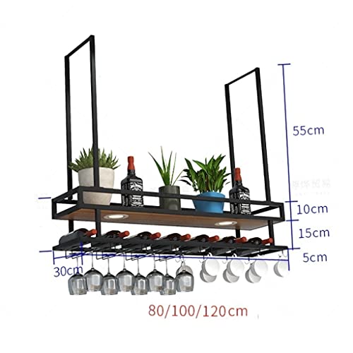 Porte-verres à vin flottant et support de plafond pour bouteilles et plantes - 3