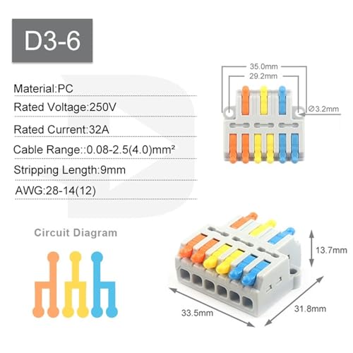 Connecteurs de câbles universels conducteurs électriques compacts répartiteur SPL - 2