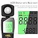Digital Light Meter, Backlit LCD Display Lux/Foot Candles Meter with 180º Rotating Sensor, Range up to 200,000 Lux Luxmeter,for Photography Plants Lighting Intensity Brightness Measurement