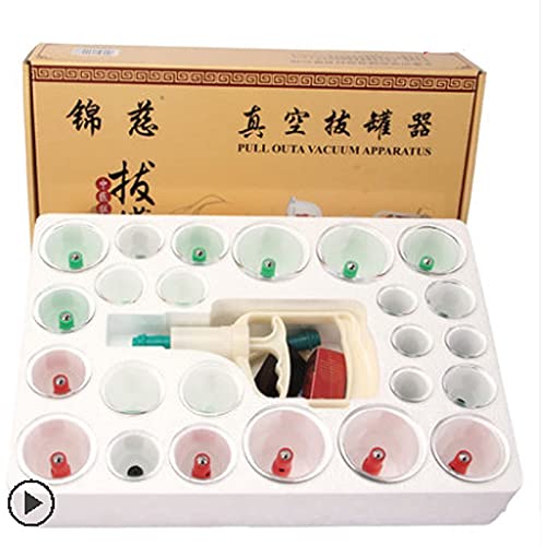 Ex Tuxedo 24pcs Relax Massager Curve Suction Pumps Body Vacuum Cupping Set Vacuum Cupping Massage Cans Out Vacuum Apparatus Therapy