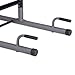 Body Champ Multi-Function Pull Up Bar, Exercise Equipment, Home Gym Power Tower, Power Station for Pull Ups, Push Ups, Vertical Knee and Leg Raises and Dip Stand, VKR1010, Grey, One Size